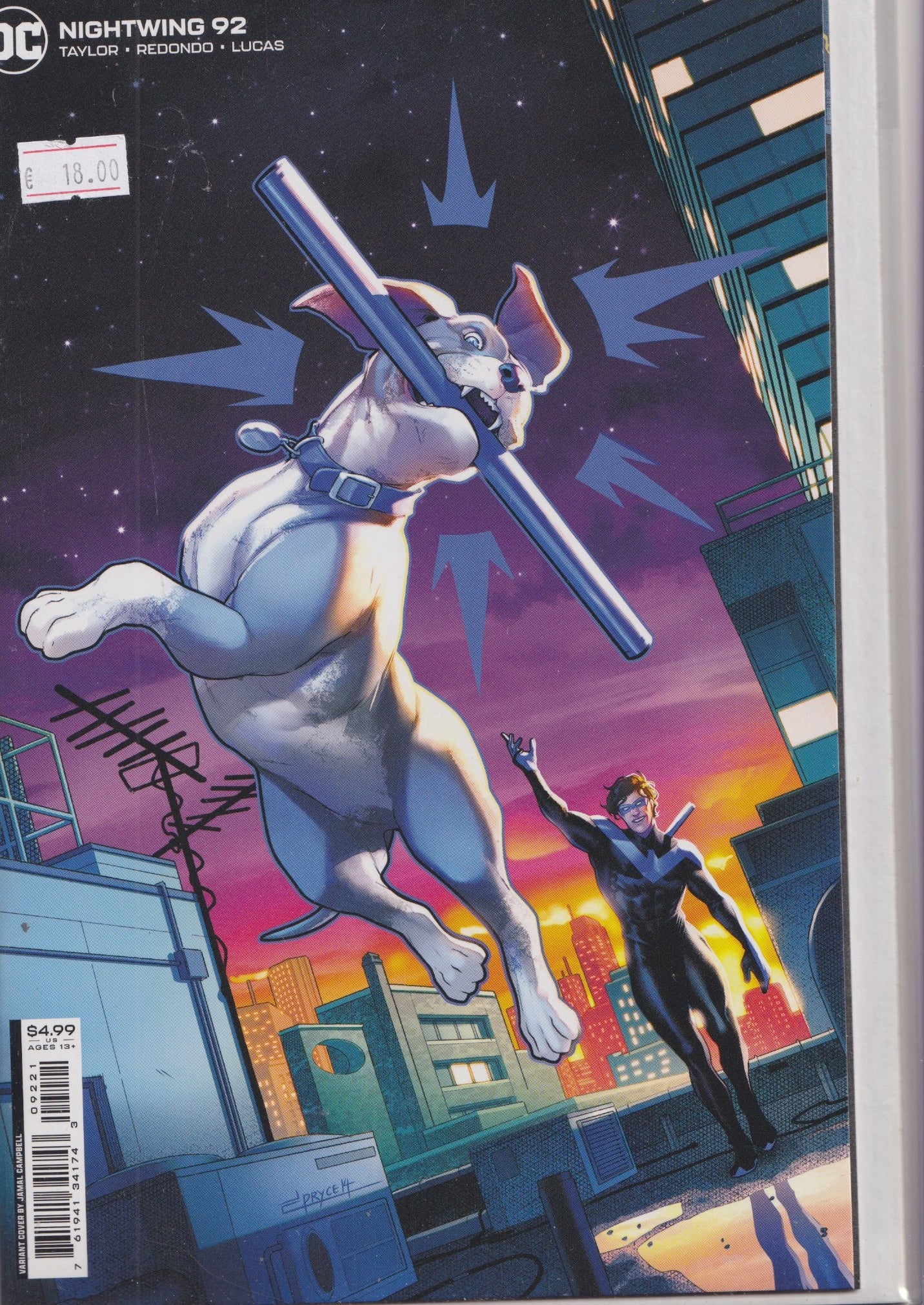 Nightwing #92 (2022) variant very Fine FCL