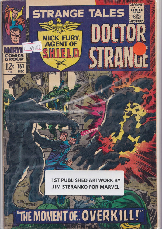 Strange Tales #151 (1966) Shield + Dr Strange 1° Steranko  F+