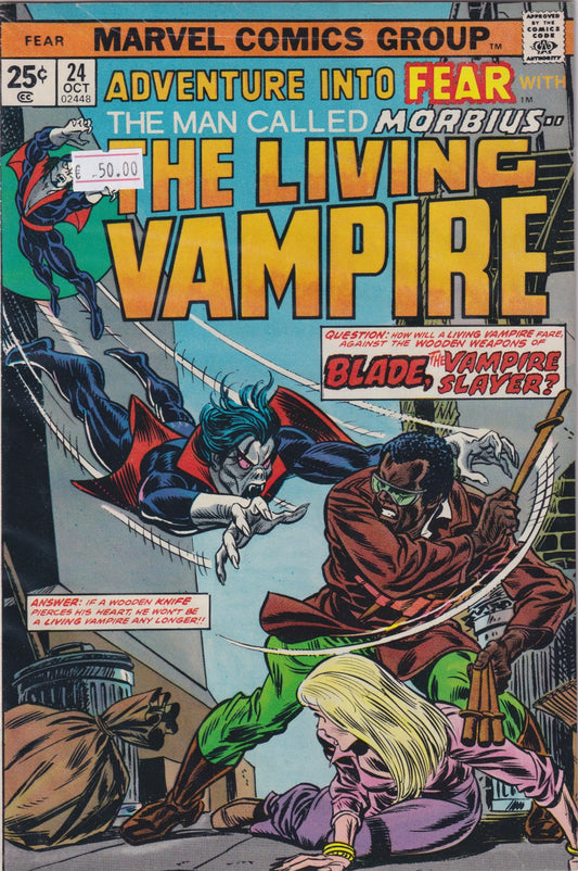 Adventure into Fear #24 Morbius vs Blade - French Comics Lovers