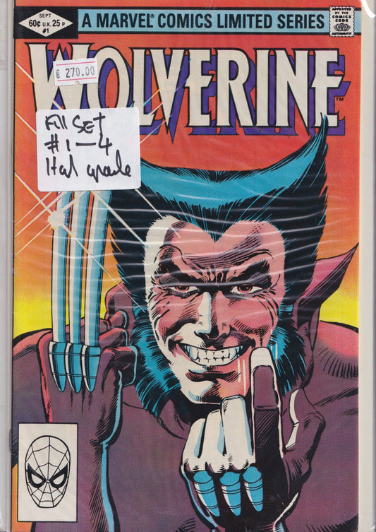 Wolverine #1-4 Mini serie full set -Miller - French Comics Lovers