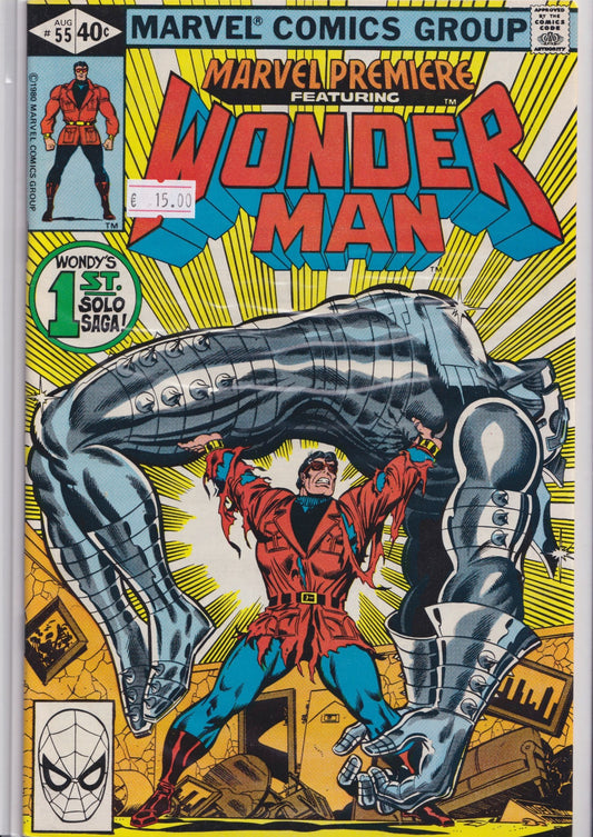 Marvel Premiere #55 (1980) Wonder Man Fine - French Comics Lovers