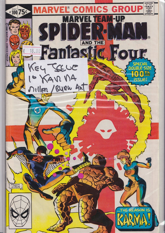 Marvel Team-Up #100 (1980) Fantastic Four Byrne / Miller F+ - French Comics Lovers