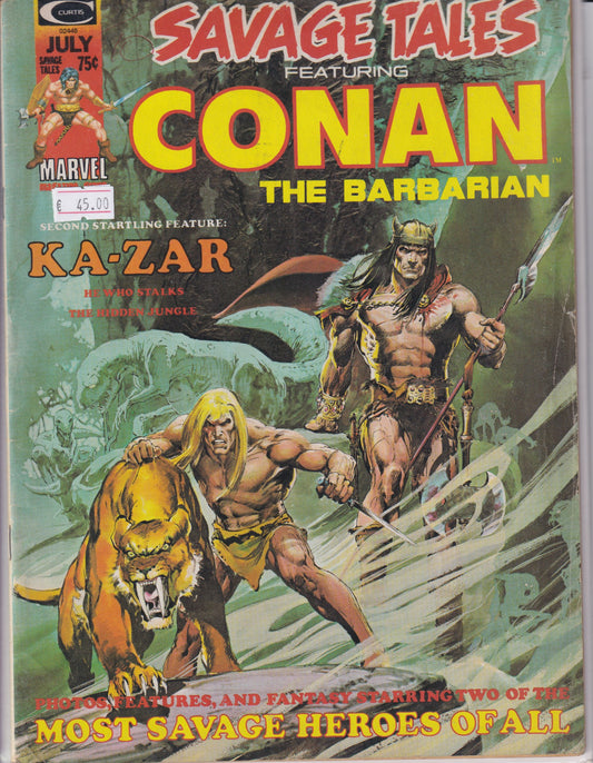 Savage Tales #5 (1974) Fine - French Comics Lovers