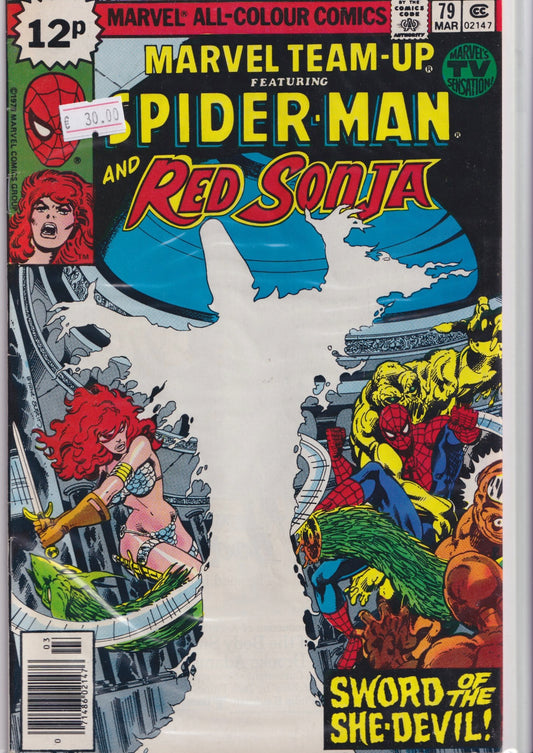 Marvel Team-Up #79 (1978) Red Sonja Byrne F+ - French Comics Lovers