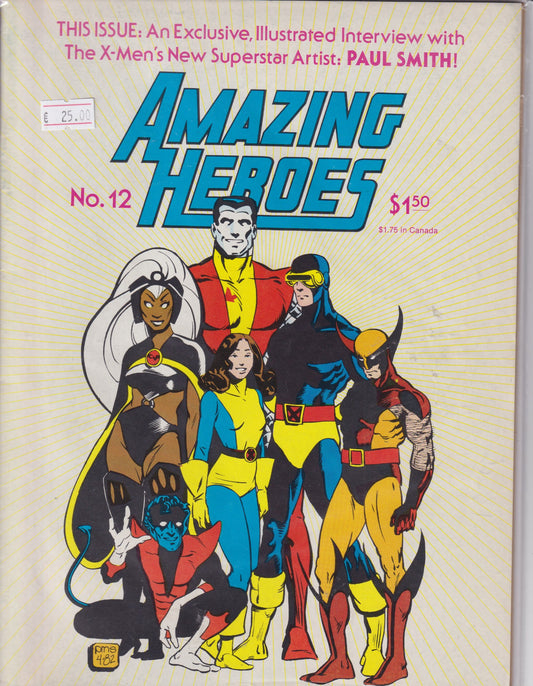 Amazing Heroes #12 Paul Smith - French Comics Lovers
