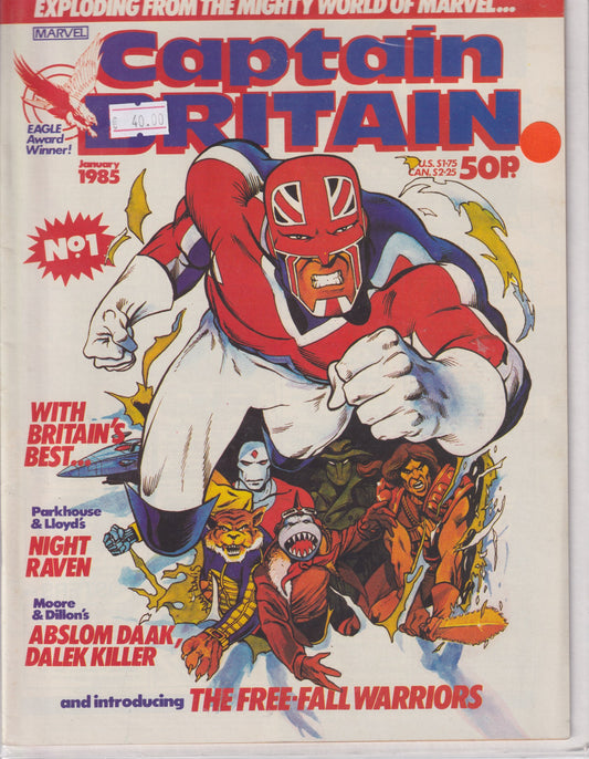 Captain Britain #1 (Uk mag 1985)VF - French Comics Lovers