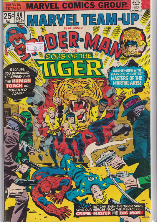 Marvel Team-Up #40 Sons of the Tiger (1974) F+ - French Comics Lovers