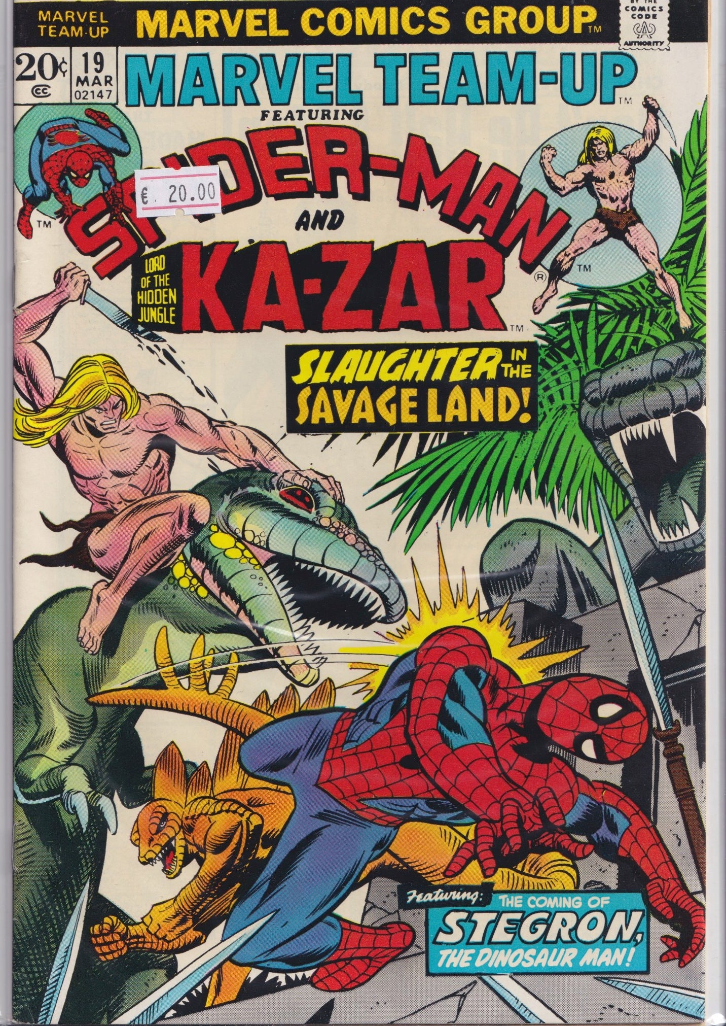 Marvel Team-Up #19 Ka-Zar (1974) F+ - French Comics Lovers
