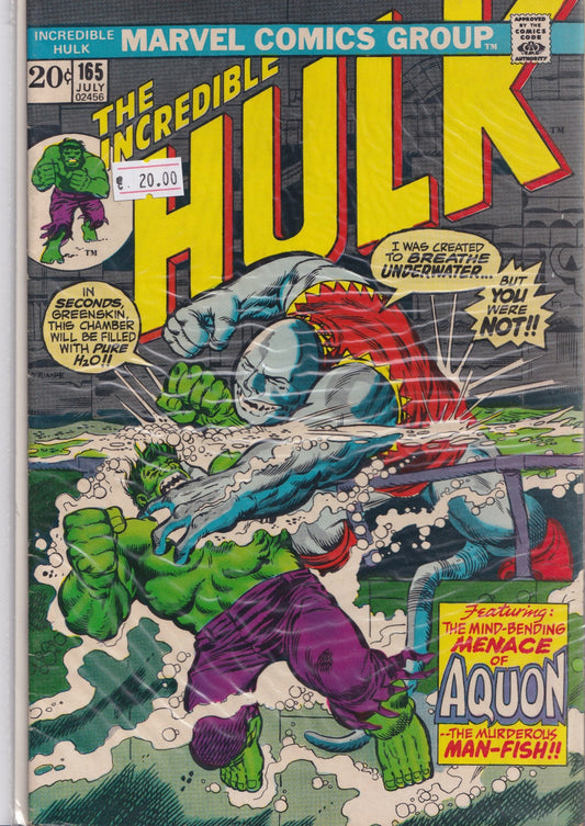 Hulk #165 (1973) Fine - French Comics Lovers