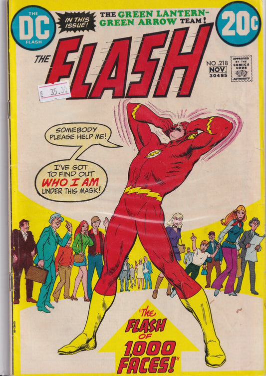 Flash #218 (1972) Neal Adams Green Lantern Fine - French Comics Lovers
