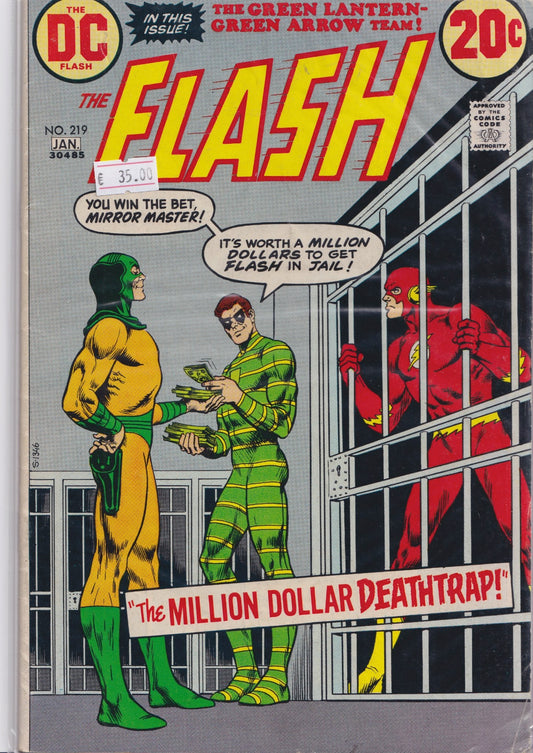 Flash #219 (1972) Neal Adams Green Lantern Fine - French Comics Lovers