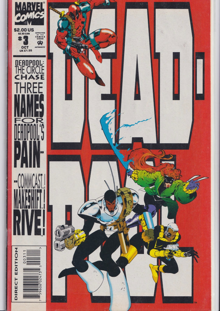 Deadpool The Circle Chase #1-4 (1993) full set F+ - French Comics Lovers