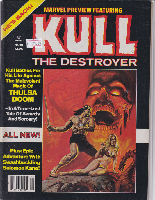 Marvel Preview #19(1979) Kull Fine + - French Comics Lovers