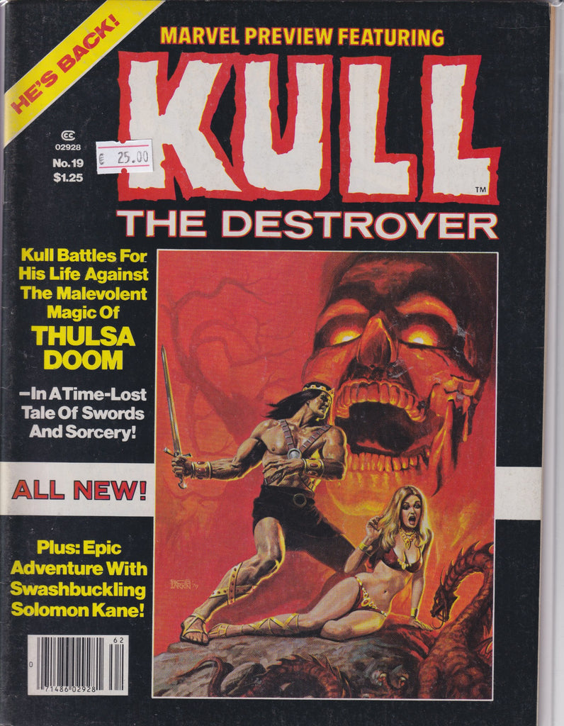 Marvel Preview #19(1979) Kull Fine + - French Comics Lovers