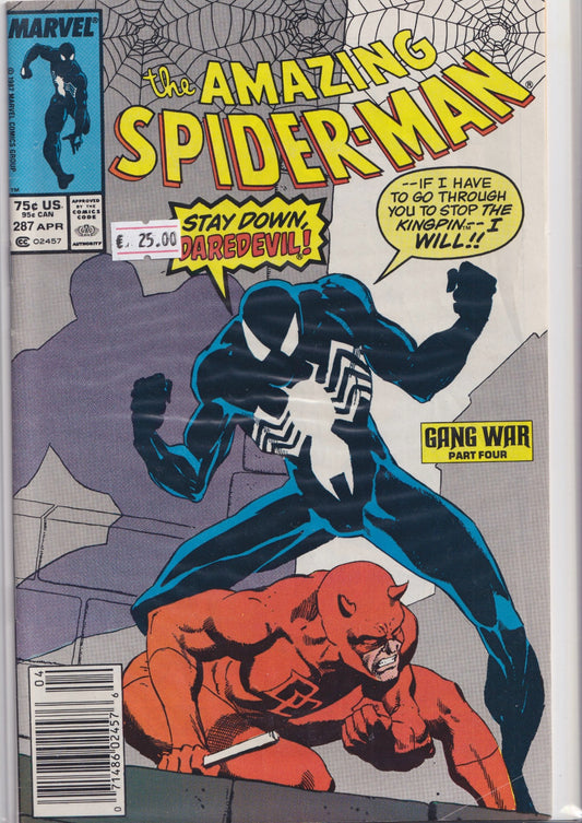 Amazing Spider-Man #287 (1987) Daredevil  very Fine