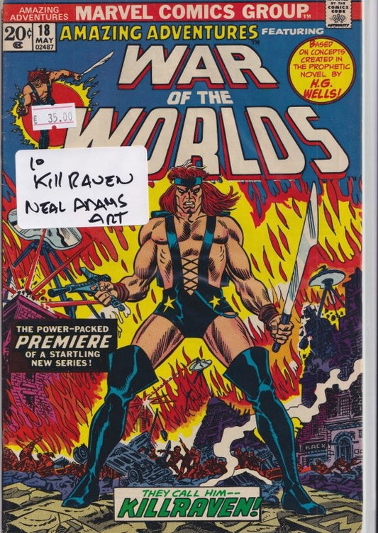 Amazing Adventures #18 (1973) Killraven Adams art VF - French Comics Lovers
