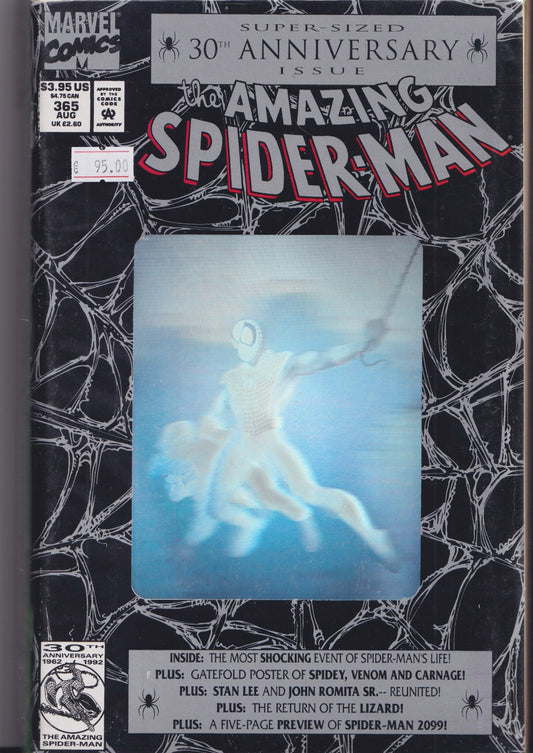 Spider-Man 30th Anniversary issues lot x4 ( 1992) Hologram covers 1° Spider-Man 2099 Very Fine