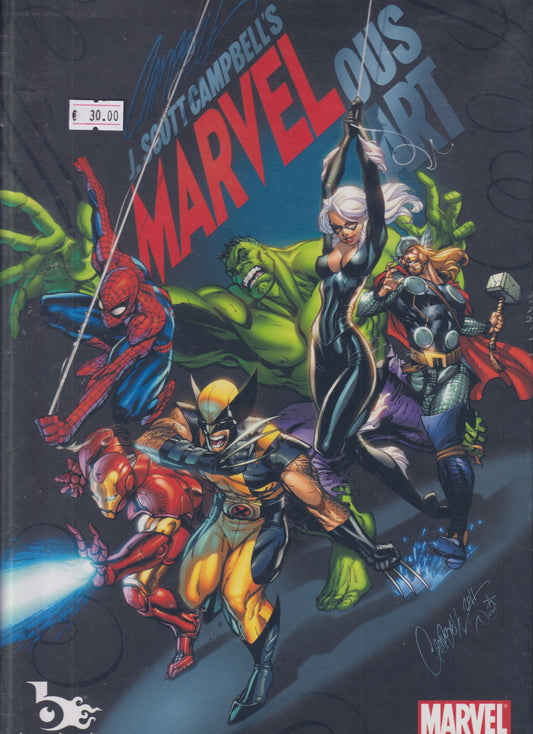 J. Scott Campbell Marvel art hardcover book VF - French Comics Lovers