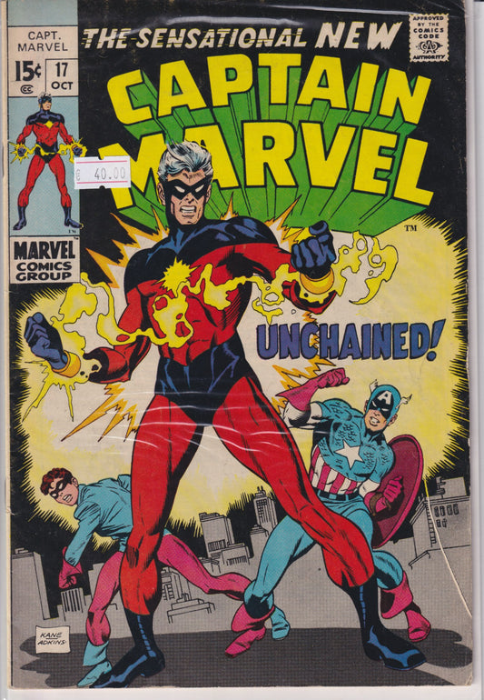 Captain Marvel #17 ( 1969) 1° full New Cap VF - French Comics Lovers