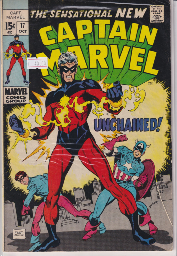 Captain Marvel #17 ( 1969) 1° full New Cap VF - French Comics Lovers