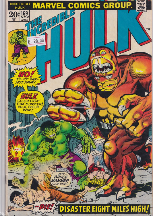 Hulk #169 (1973) Fine - French Comics Lovers