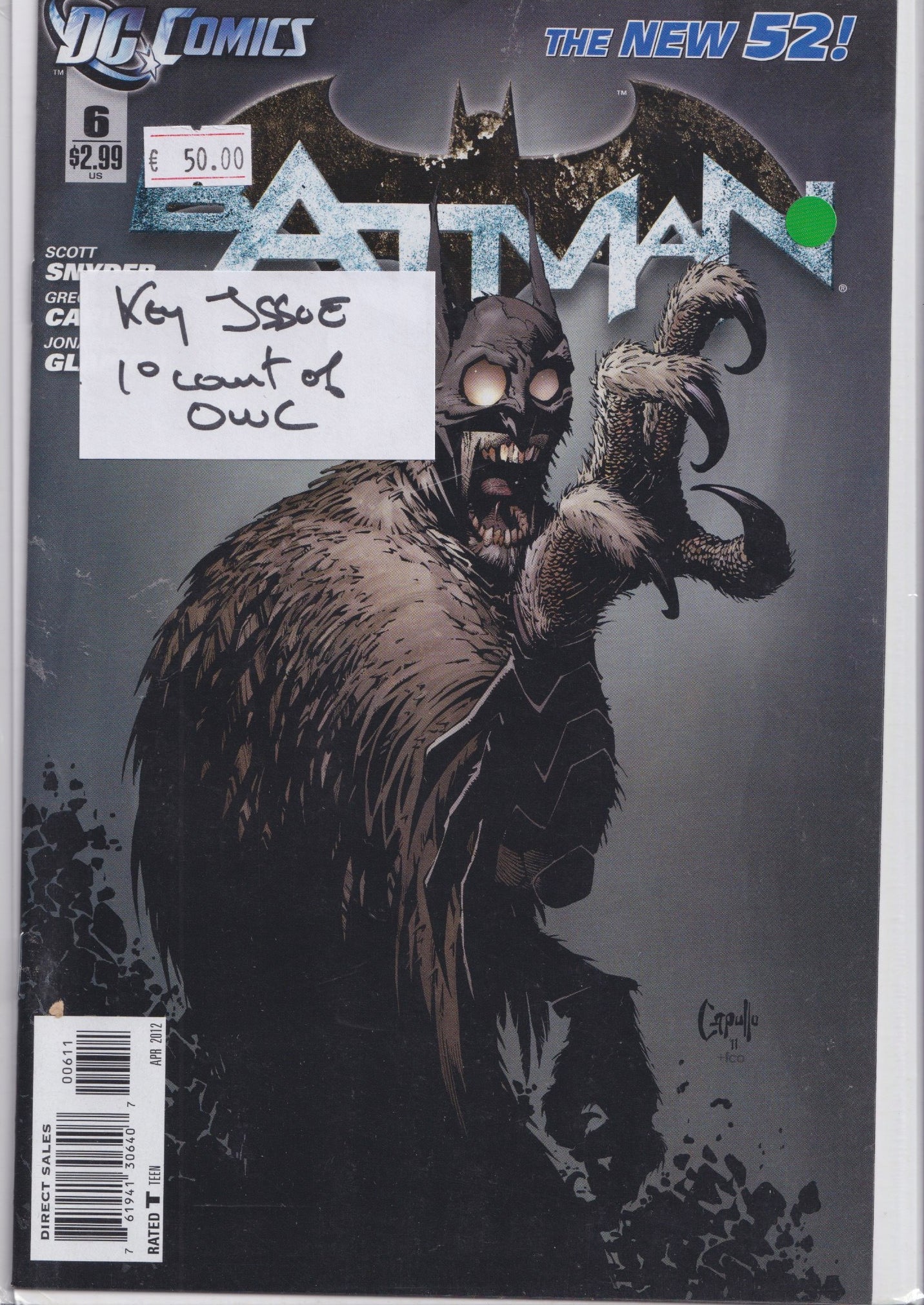 Batman #6 (2006) 1° Court of Owl VF - French Comics Lovers