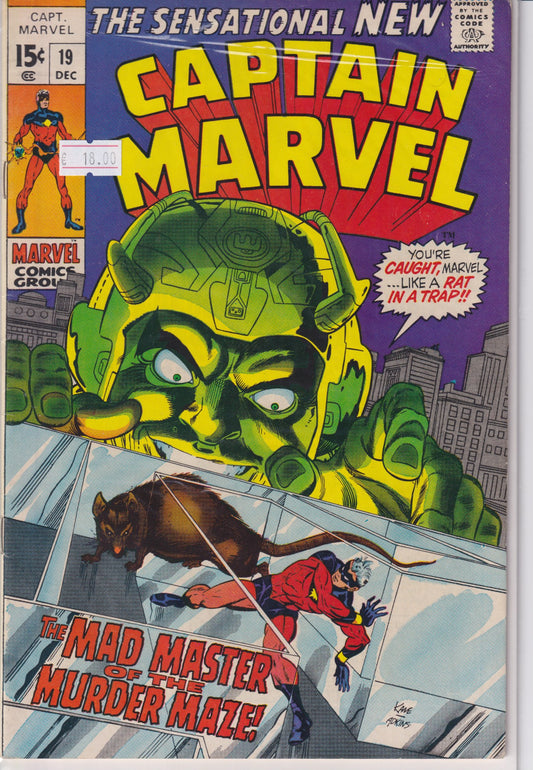Captain Marvel #19 (1969) VF - French Comics Lovers