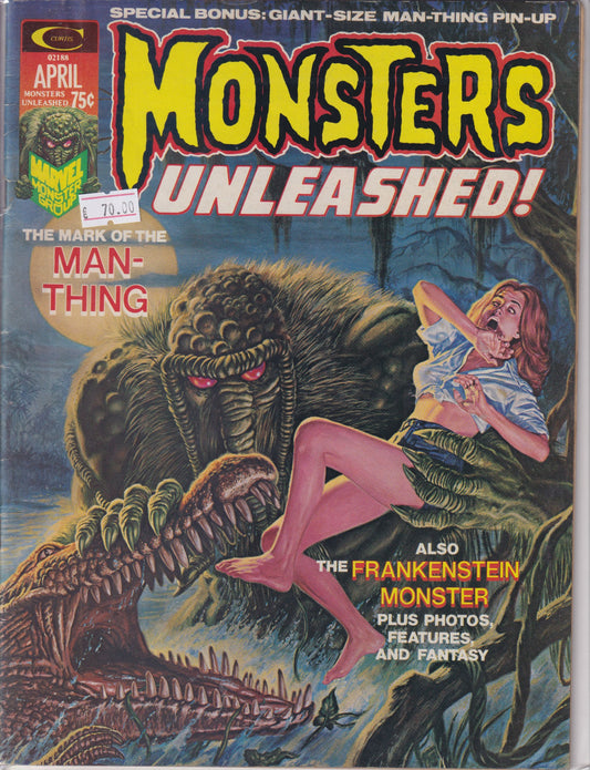 Monsters Unleashed #5 Man-Thing (1973) F - French Comics Lovers