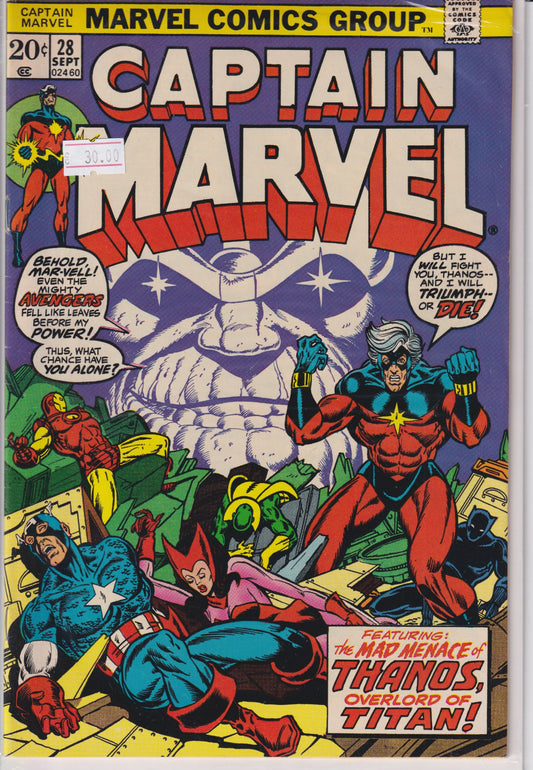 Captain Marvel #28 (1973) Vf - French Comics Lovers