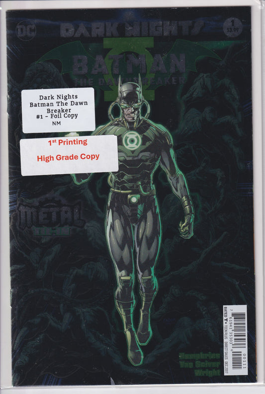 Batman Dawn Breaker (2018) Dark Nights Metal Foil Cover VF - French Comics Lovers
