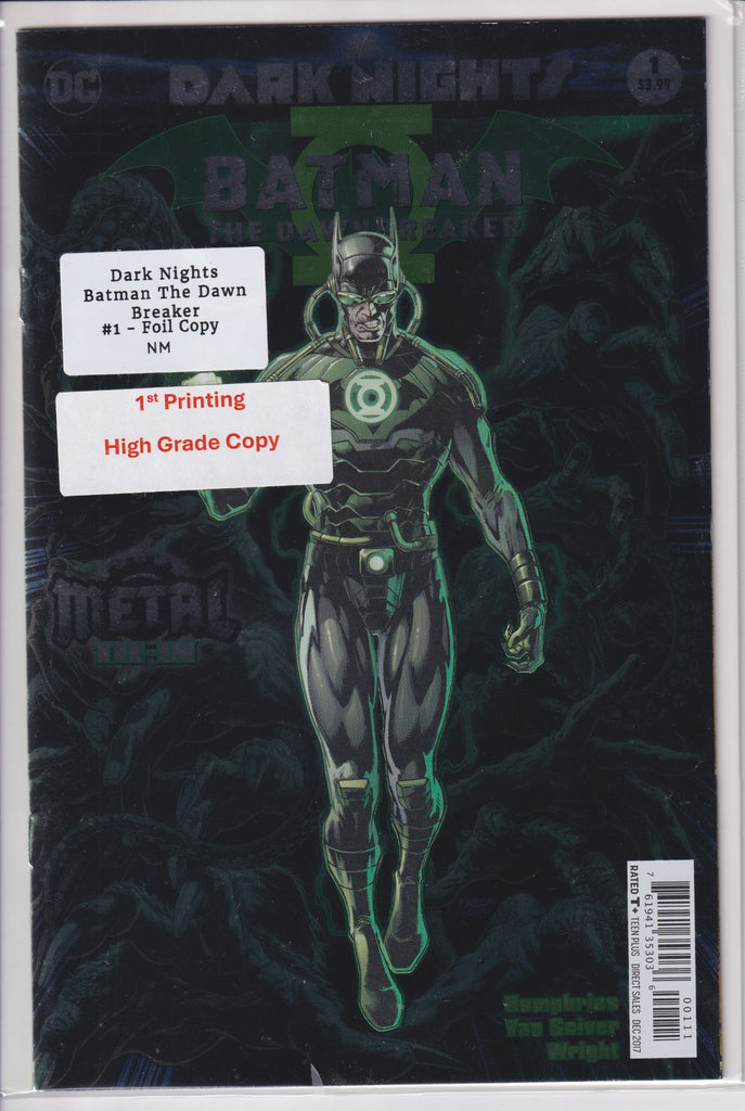 Batman Dawn Breaker (2018) Dark Nights Metal Foil Cover VF - French Comics Lovers