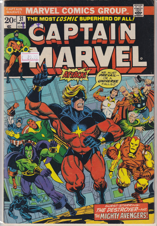 Captain Marvel #31 (1974) Fine - French Comics Lovers