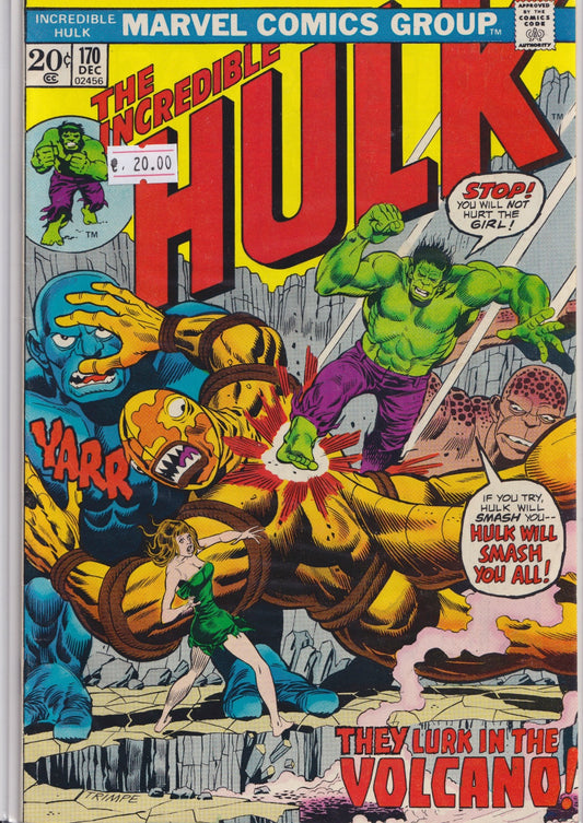 Hulk #170 (1973) Fine - French Comics Lovers