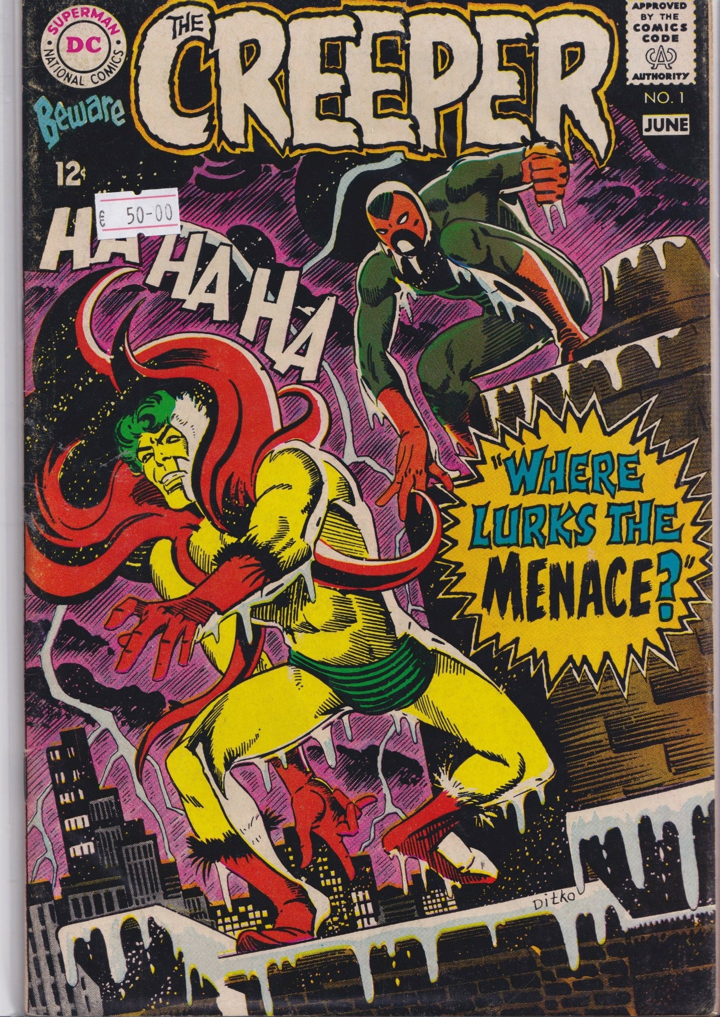The Creeper #1 (1968) fine - French Comics Lovers