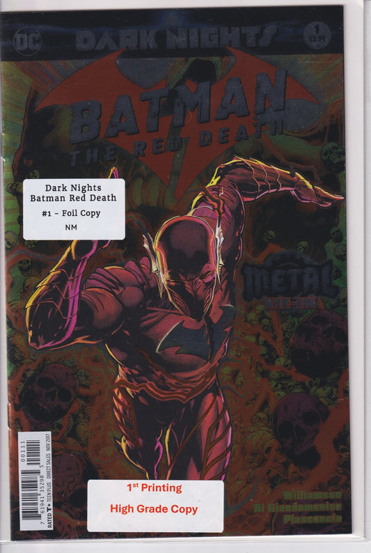Batman Red Death (2018) Dark Nights Metal Foil Cover VF - French Comics Lovers