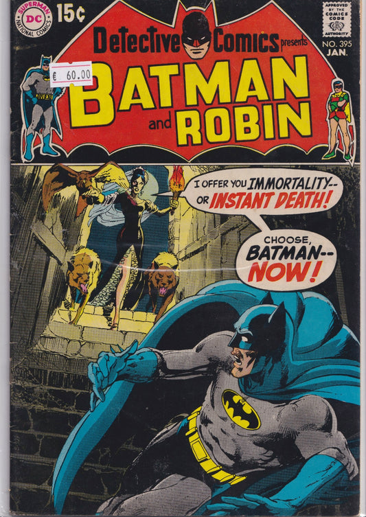 Detective Comics #395 (1969) 1° Batman Neal Adams F+ - French Comics Lovers
