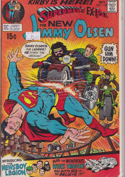 Jimmy Olsen #133 (1970) Key issue 1° Kirby 4th World Fine