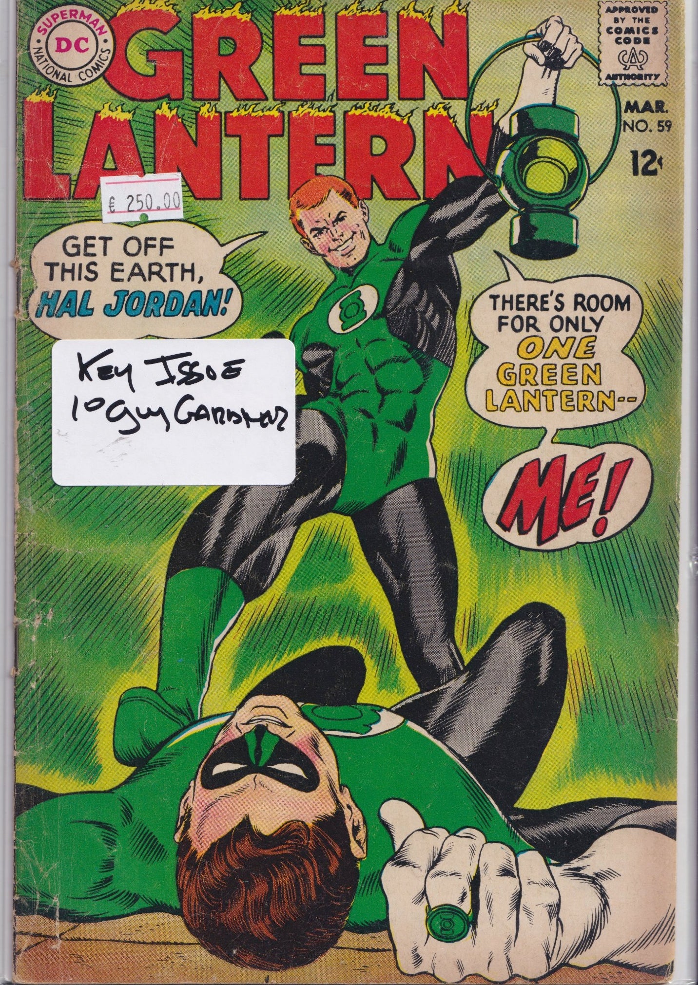 Green Lantern #59 ( 1968) 1° Guy Gardner Good+ - French Comics Lovers