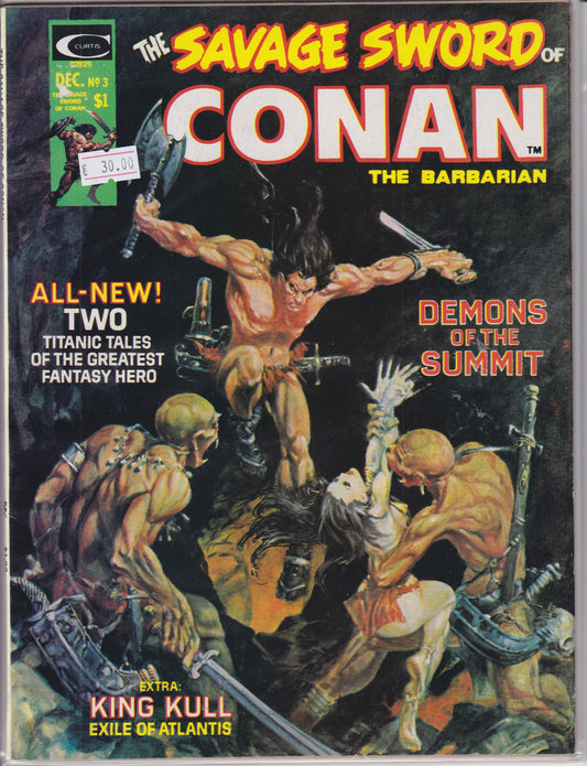Savage Sword of Conan #3 (1974) Vg - French Comics Lovers