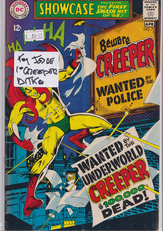 Showcase #73 1° Creeper (1968) F+ - French Comics Lovers