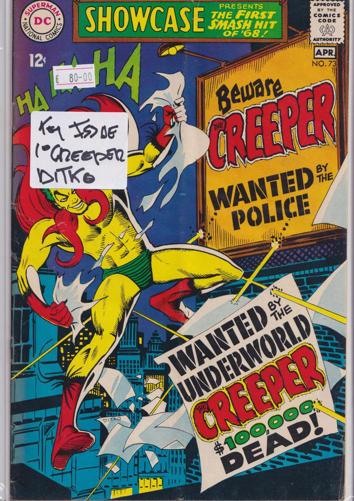 Showcase #73 1° Creeper (1968) F+ - French Comics Lovers