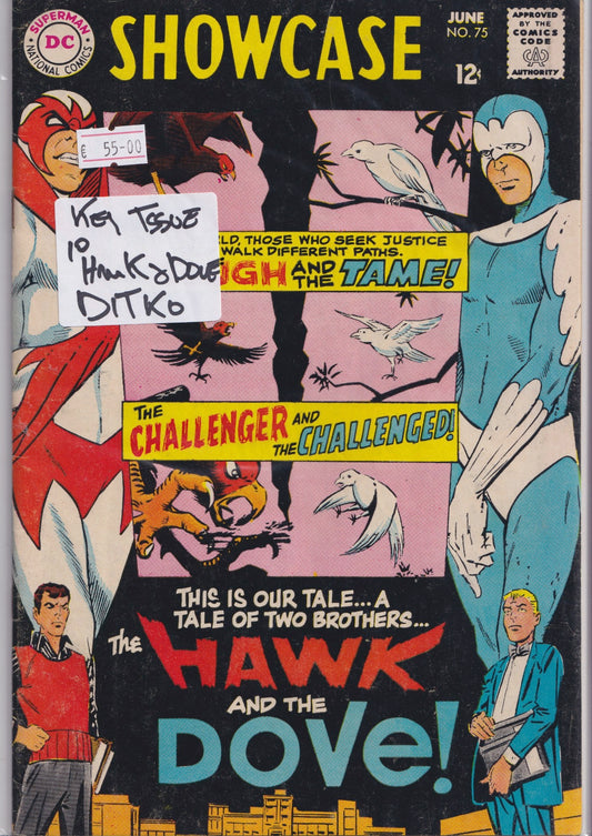 Showcase #75 1° Hawk & Dove (1968) F+ - French Comics Lovers