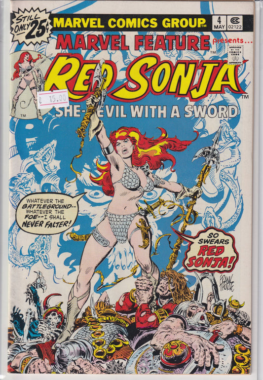 Marvel Feature #4 :Red Sonja (1976) VF - French Comics Lovers