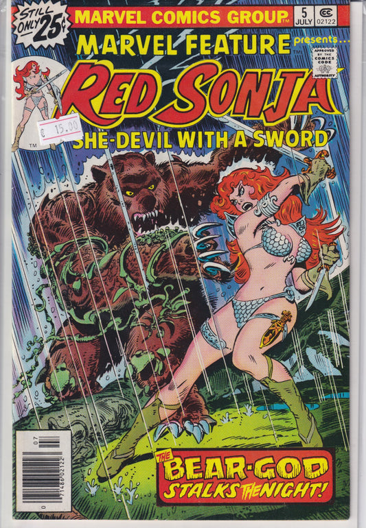 Marvel Feature #5:Red Sonja (1976) VF - French Comics Lovers