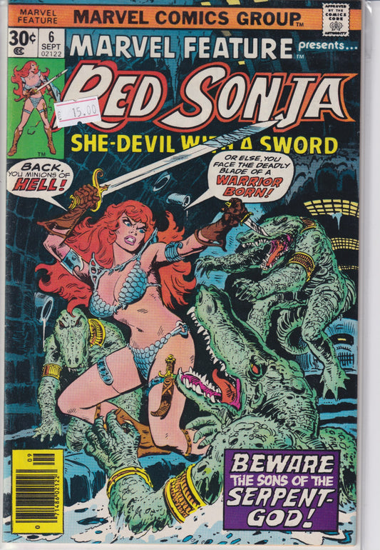 Marvel Feature #6:Red Sonja (1976) VF - French Comics Lovers