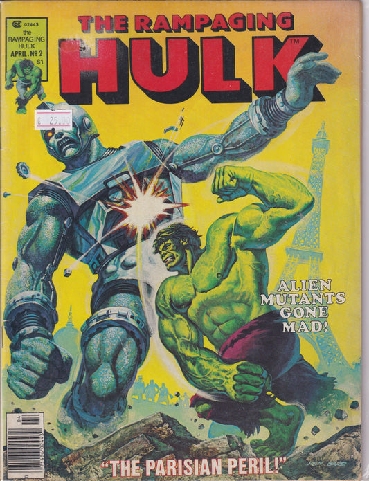Rampaging Hulk #2 (1977) Vg - French Comics Lovers