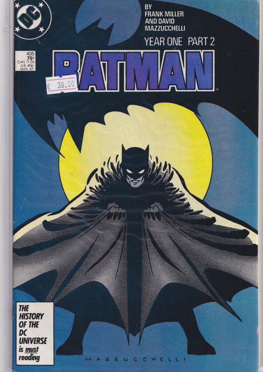 Batman # 405 (1987) year one VF