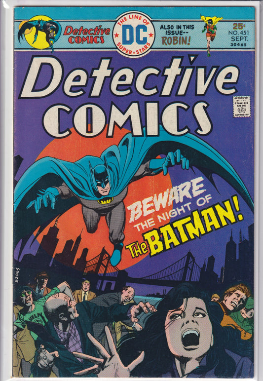 Detective Comics #451 (1975) VF - French Comics Lovers