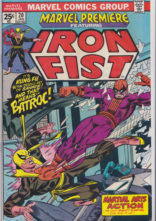 Marvel Premiere #20 (1975) Iron Fist Very Fine