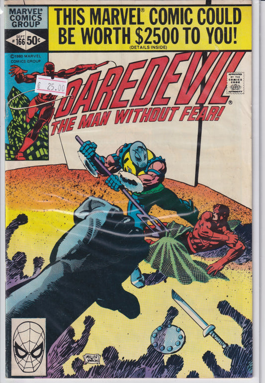 Daredevil #166 (1980) Miller F+ - French Comics Lovers